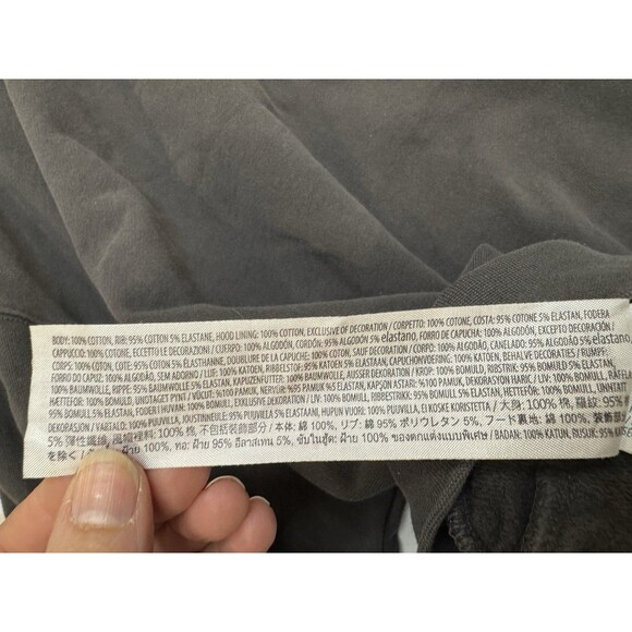 Disney 100 Disneyland Tinkerbell Gray Cropped  Oversized Hoodie The Eras Sz 1X - Picture 9 of 9